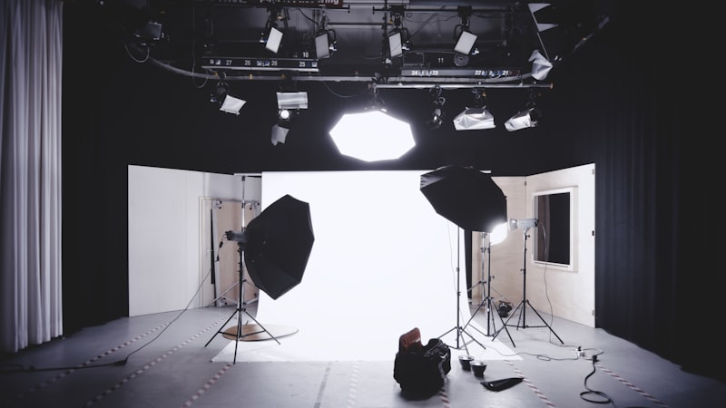 Professionelles Fotostudio — Bilder aufnehmen und hochladen